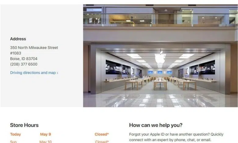 Apple reabrió algunas de sus tiendas minoristas de EE. UU. en cuatro estados esta semana