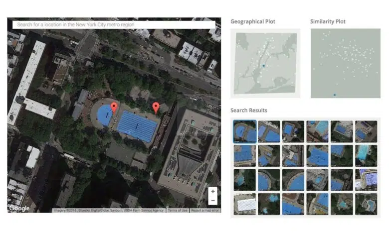 Google Maps se encuentra con la IA: Terrapattern de Carnegie Mellon puede encontrar y mapear cada piscina en la ciudad de Nueva York