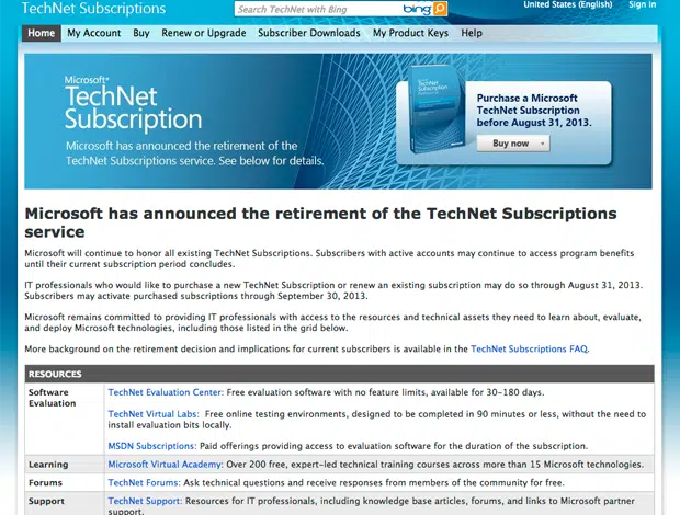 Las suscripciones de TechNet están a punto de cancelarse: aquí están las mejores alternativas de bajo costo