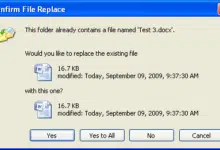TR Dojo Challenge: ¿Cómo puedes decir "no" a todos los reemplazos al copiar archivos en Windows XP?