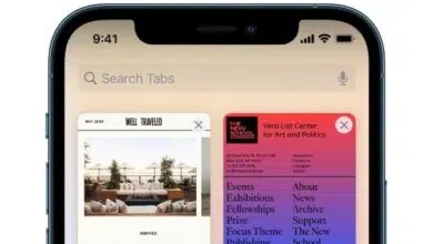 Safari tabs open on an iphone