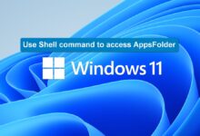 Cómo acceder a AppsFolder usando comandos de Shell en Windows 11