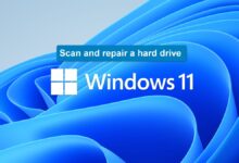 Scan and repair a hard drive Windows 11