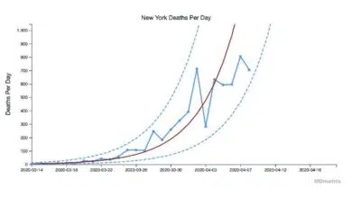 Nuevo gráfico diario muestra qué estados están aplanando la curva de muertes por COVID-19