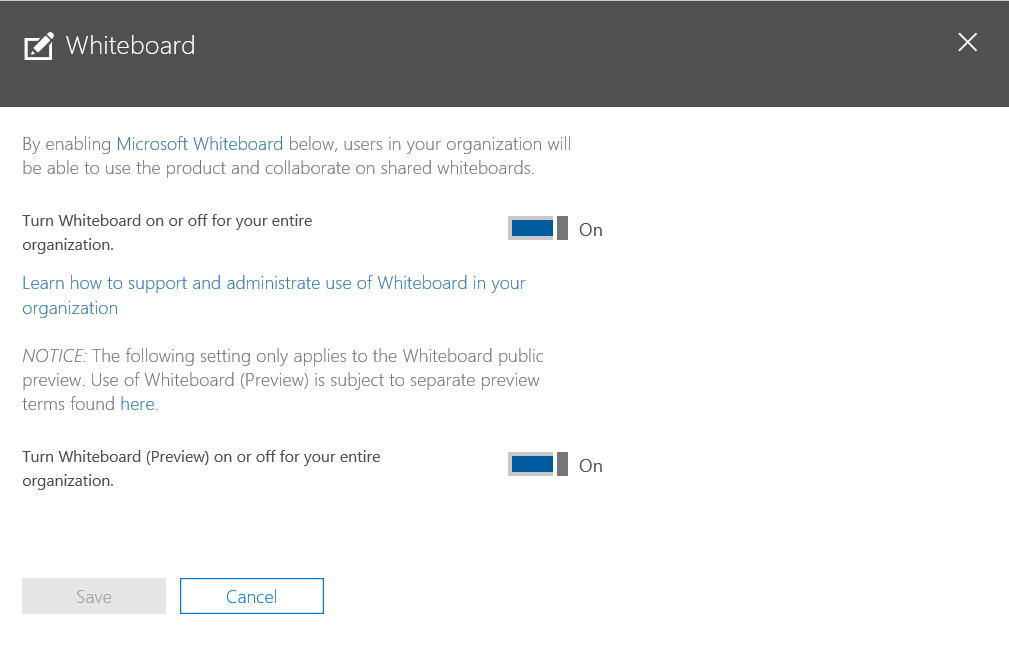 Como habilitar el acceso a Microsoft Whiteboard para Windows 10