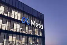 Meta building at twilight