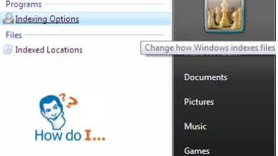 ¿Cómo puedo... ajustar los archivos en el índice de búsqueda en Windows Vista?