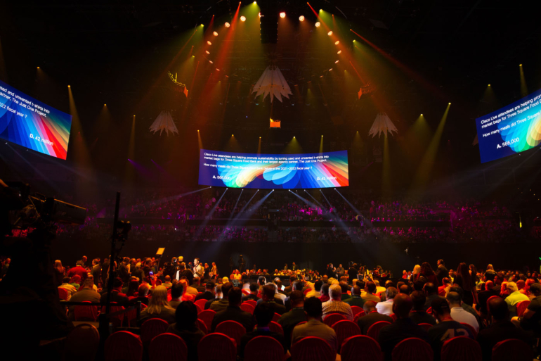 Las multitudes se reúnen en Cisco LIVE en Las Vegas en 2023
